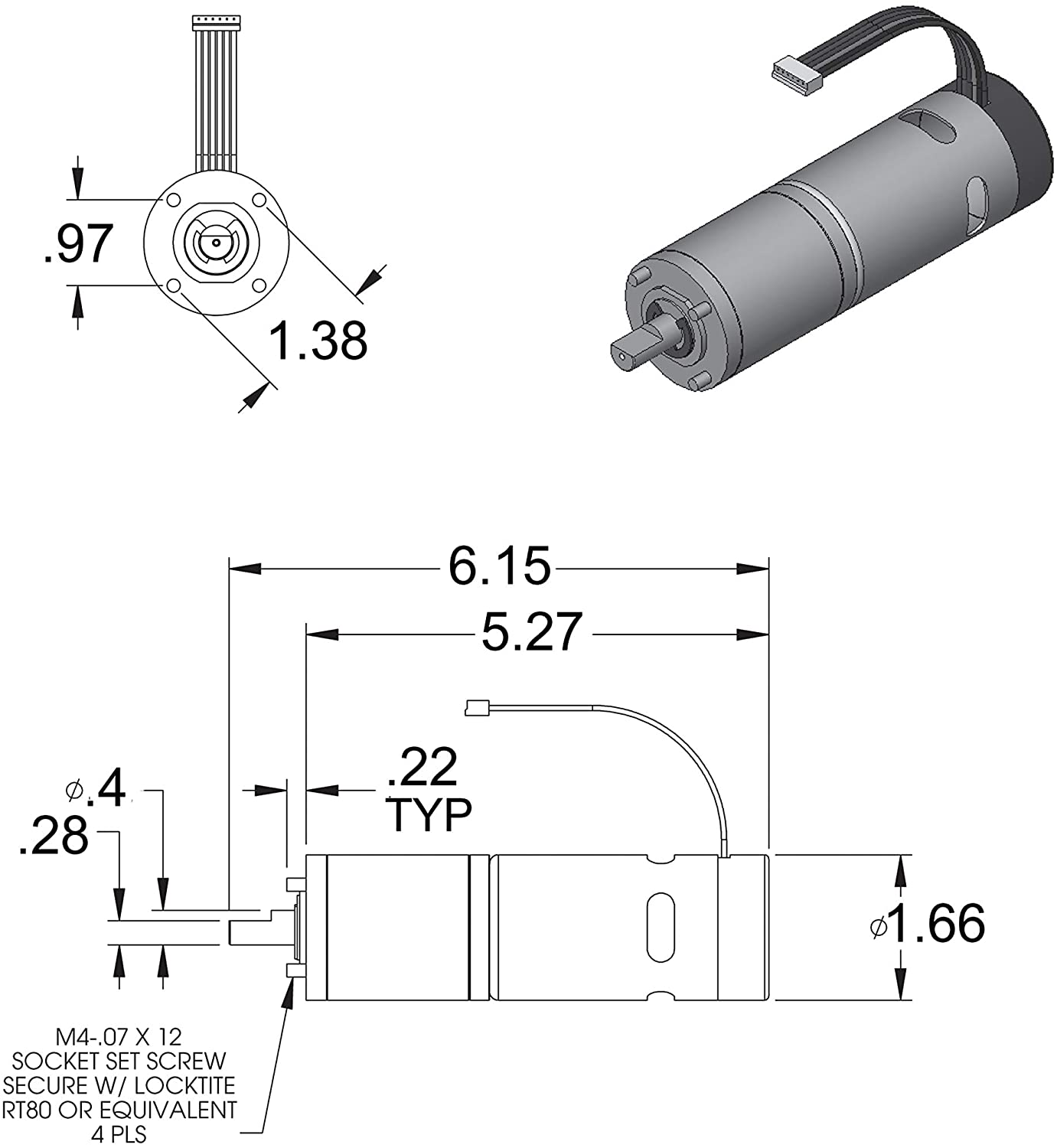 Lippert Components, Lippert Components 287298 High Torque Motor