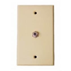 Winegard, Receptacle Winegard OT-8700 Indoor Use Only; 75 Ohm Coaxial Cable Satellite Input; Single Receptacle; Ivory