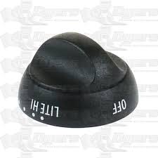 SUBURBAN MFG, Suburban Mfg Top Burner Control Knob Black - 140230