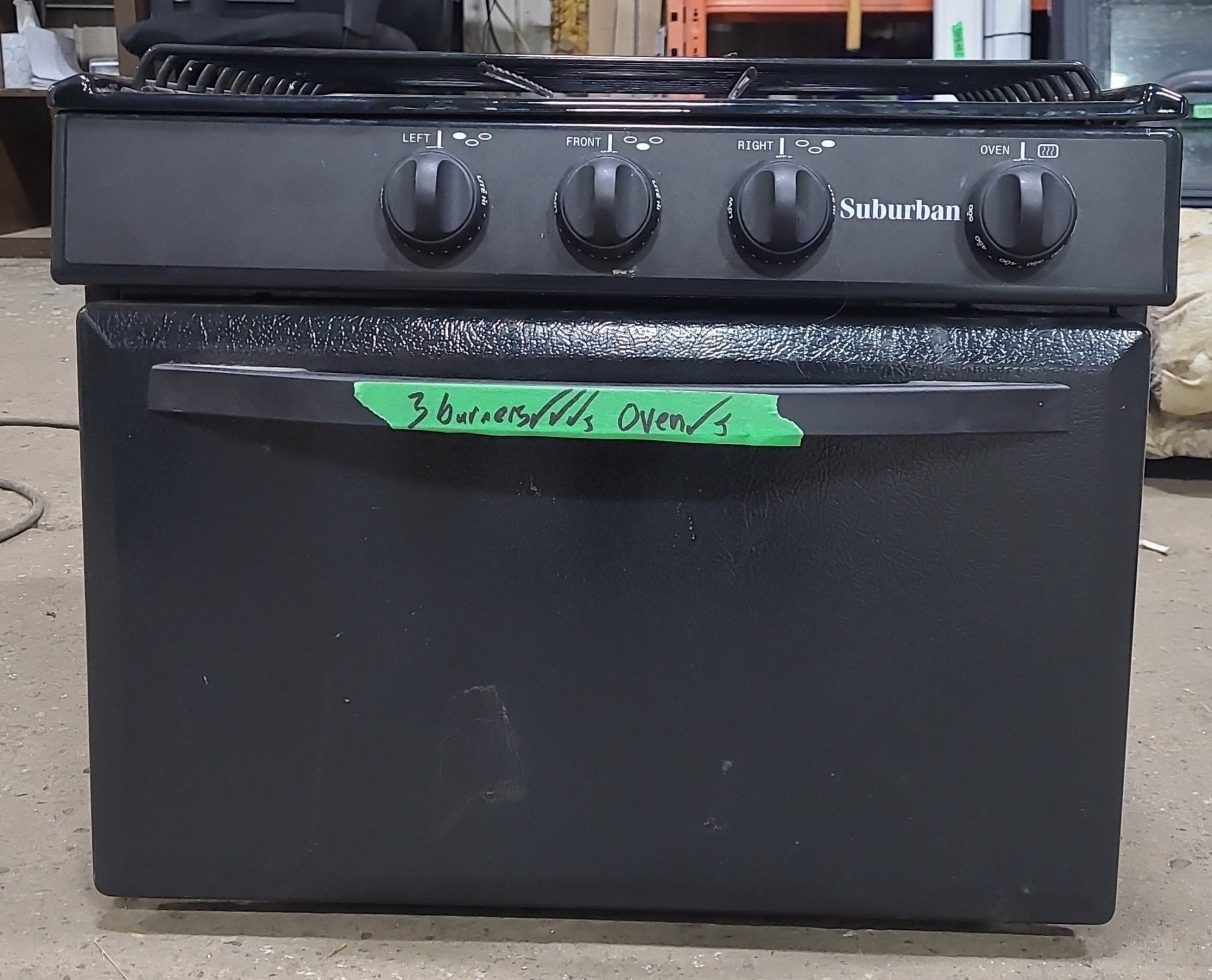 Young Farts RV Parts, Suburban Used Oven With Cook Top SRNA3SBBM | Complete